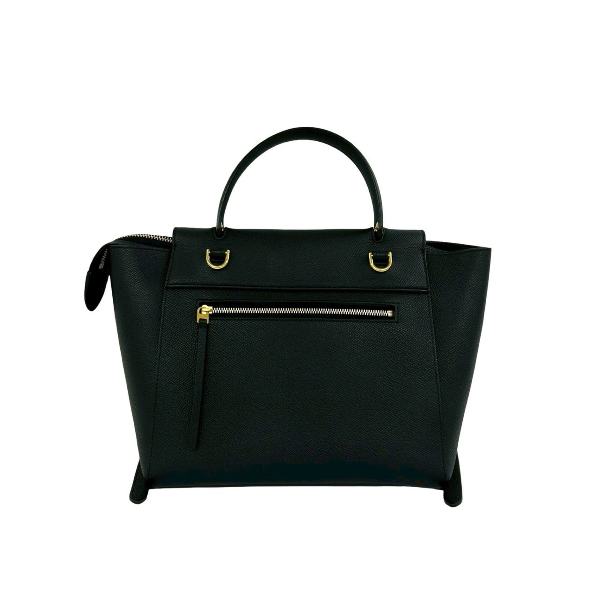 CELINE Belt Bag Micro Leather 2-way Shoulder Handbag Black 40373 — Like New