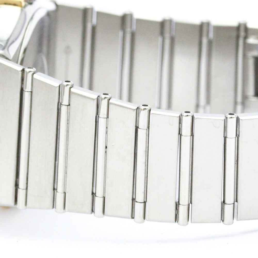 OMEGA Constellation 18K Gold Steel Quartz Mens Watch 396.1080 Polished — Very Good