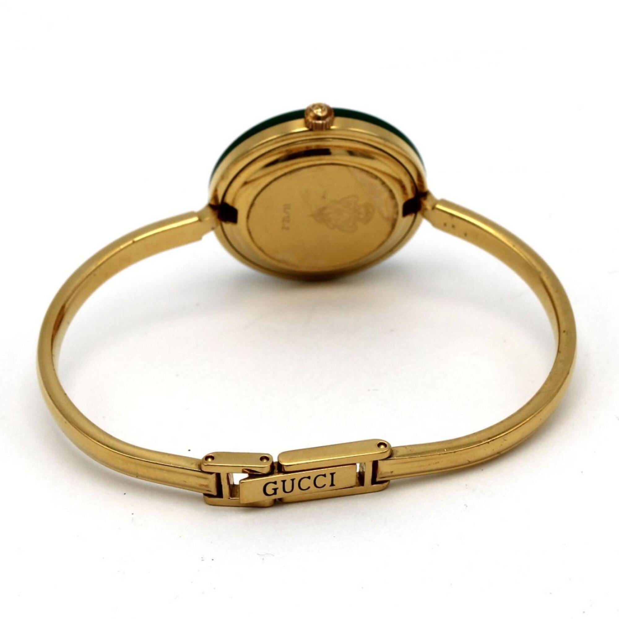Gucci Change Ring GP Medium Size 11 12.2 Quartz Watch — Good