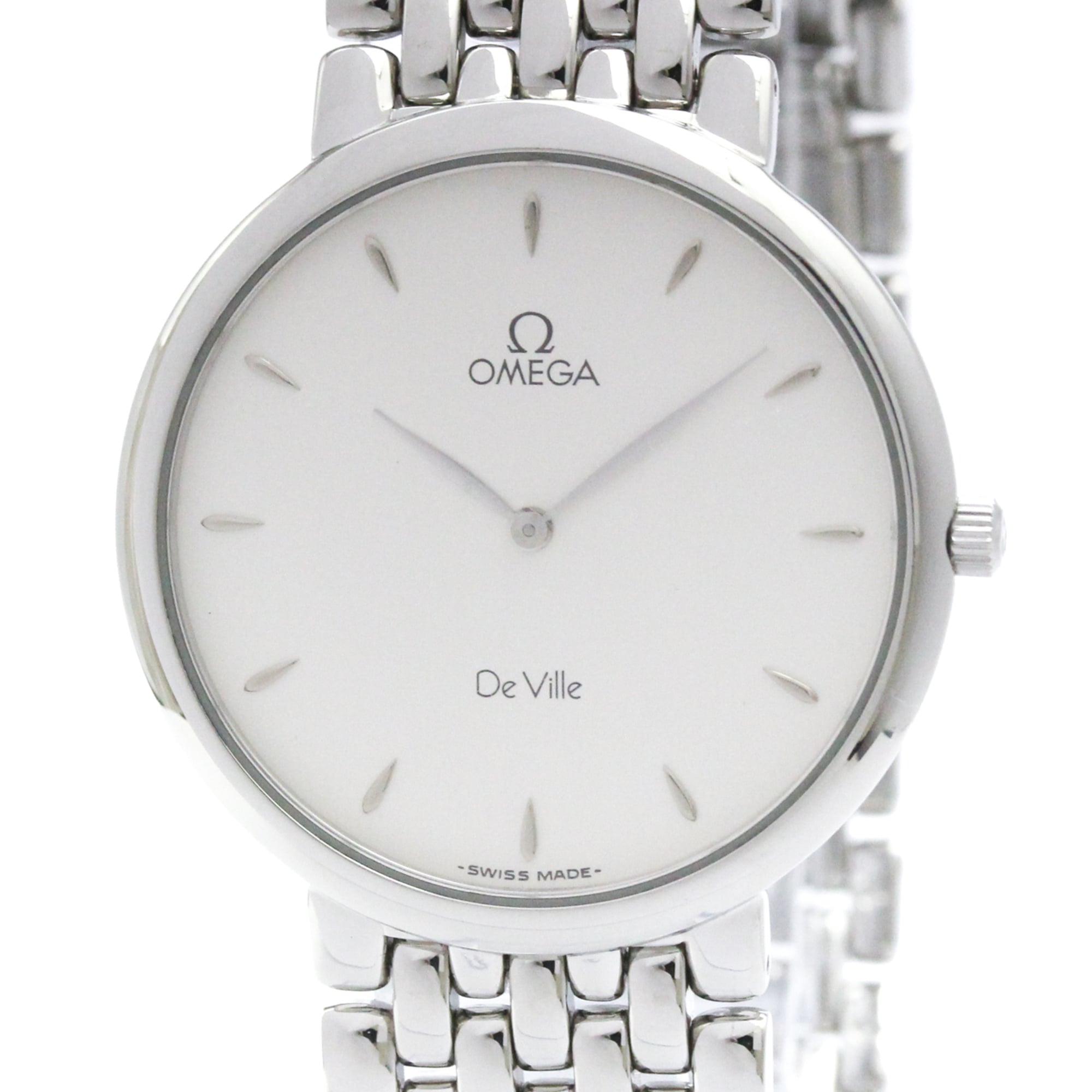 OMEGA De Ville Stainless Steel Quartz Mens Watch 7500.31 — Very Good