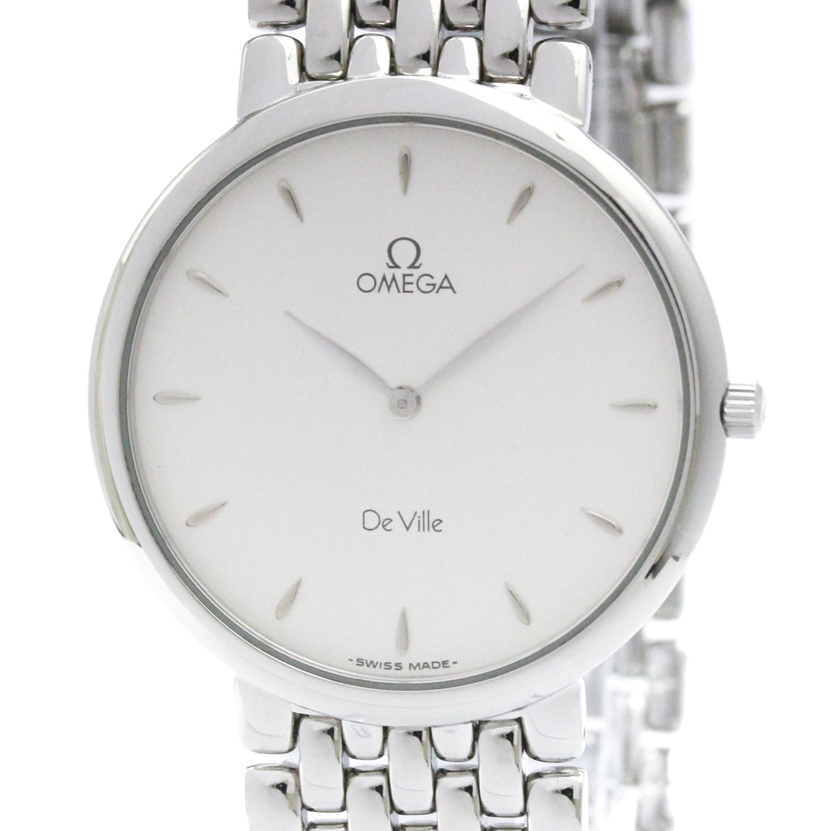 OMEGA De Ville Stainless Steel Quartz Mens Watch 7500.31 — Very Good