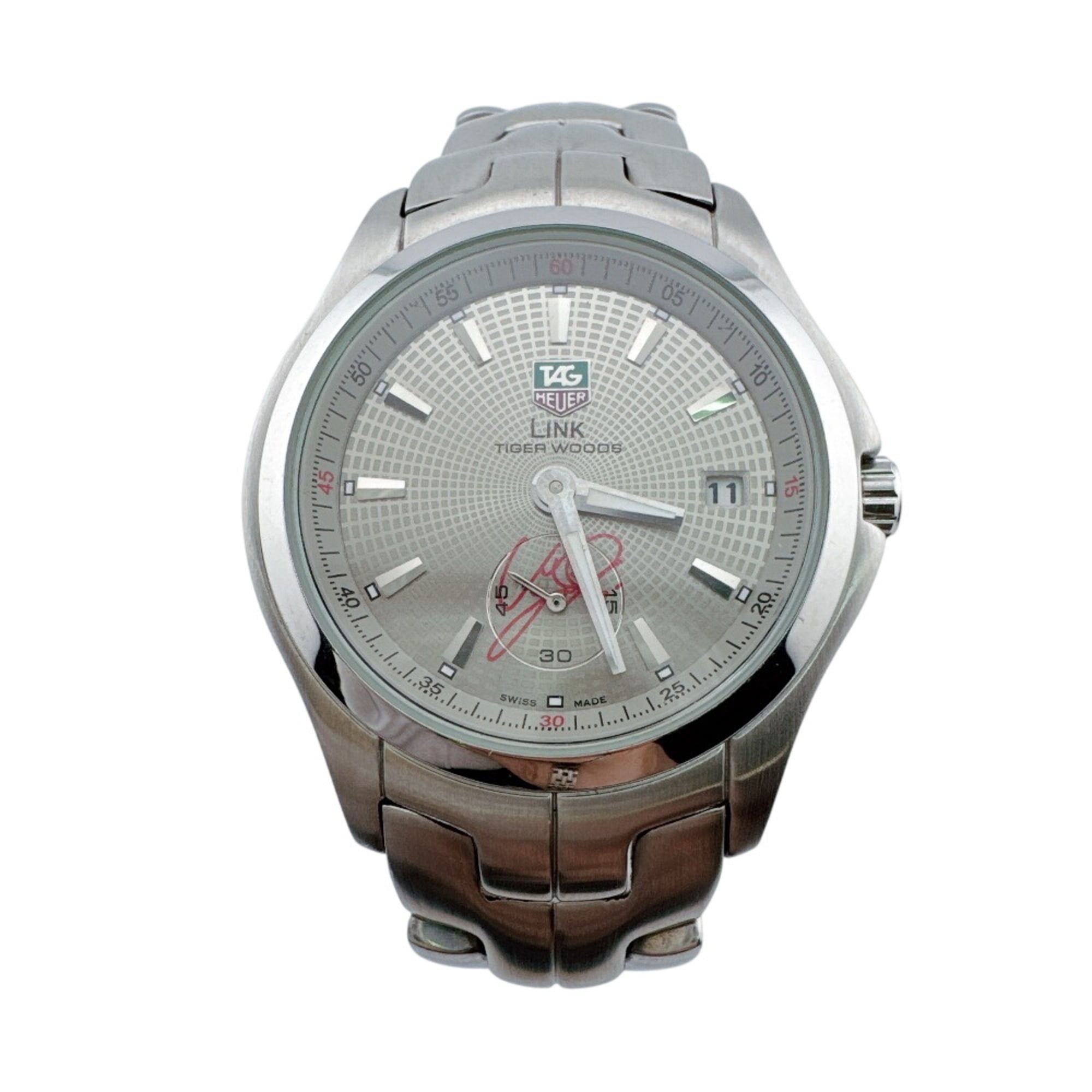 TAG Heuer WJF2113.BA0570 Link Tiger Woods Limited Edition Watch (5500 pieces limited) - Silver — Very Good