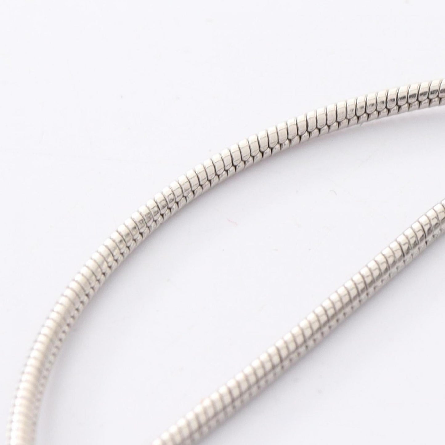 Chanel Coco Mark Necklace, Stainless Steel with Rhinestones, Women's, Silver and Clear, OOA