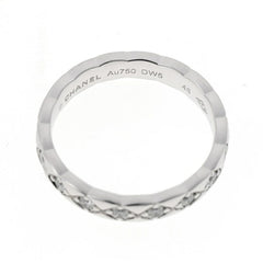 Chanel Coco Crush Collection Ring Mini Model Full Diamond J11871 750 18KWG #8 — Like New
