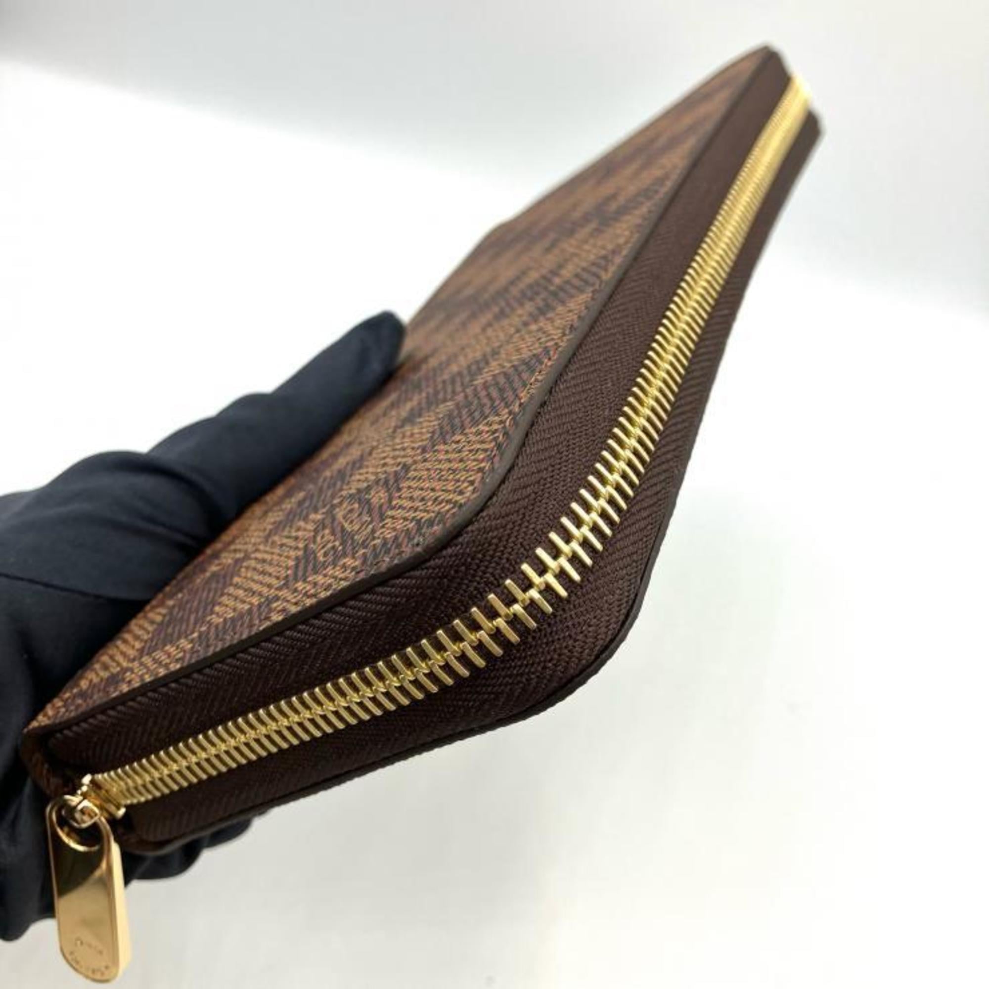 Louis Vuitton Damier Zippy Wallet N41661, Brown