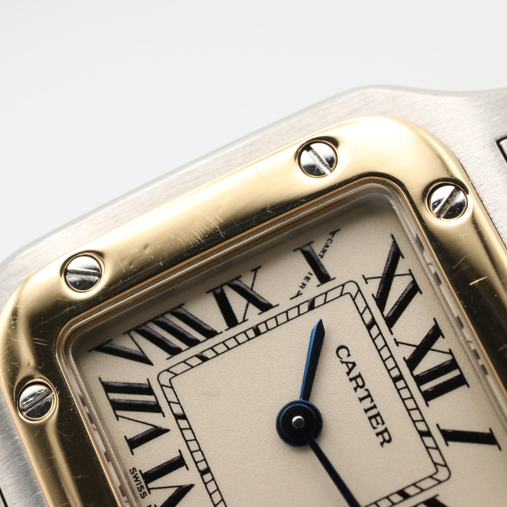 Cartier Santos Galbee SM Watch, Stainless Steel, Ladies, Silver Tone, W20012C4 — Very Good