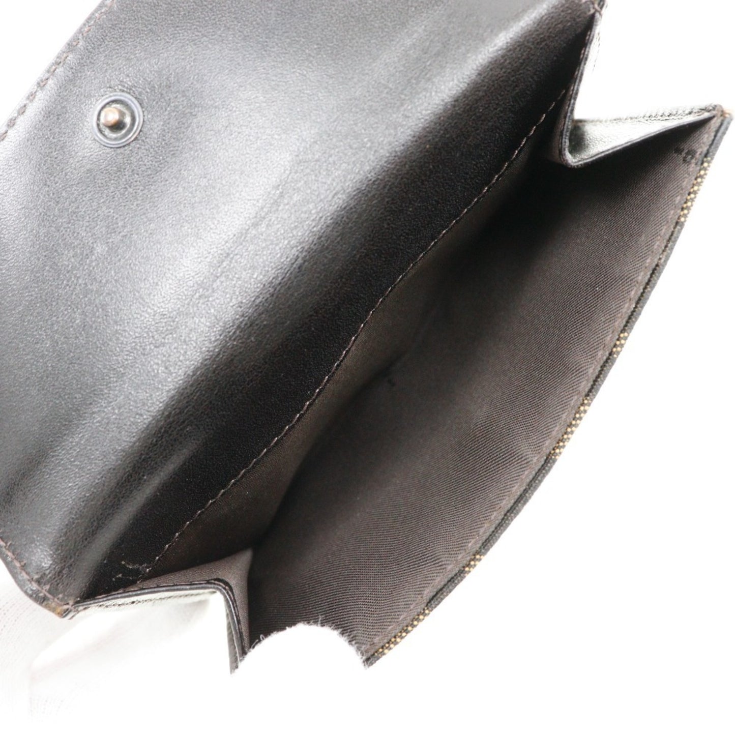 FENDI Bifold Wallet Canvas x Leather Snap Button Women's I120824105