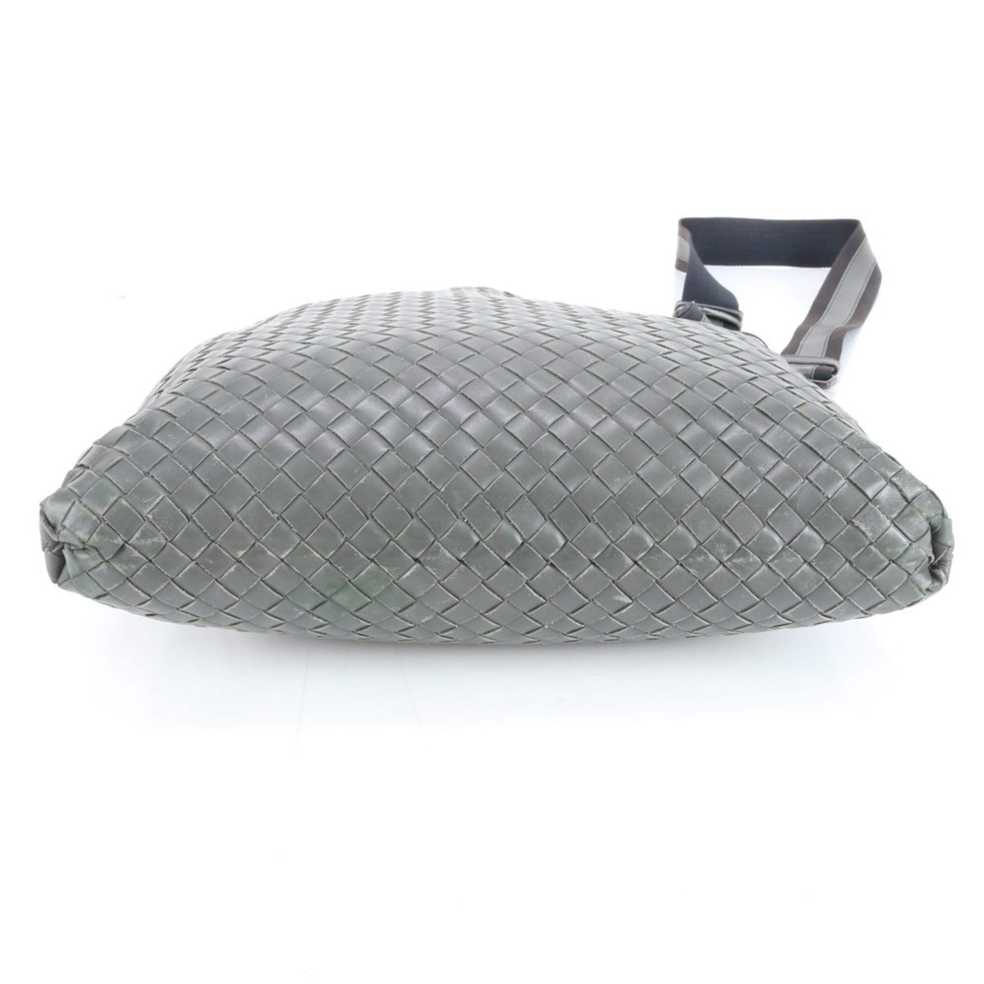 Bottega Veneta Intrecciato Braided Leather Shoulder Messenger Bag for Men