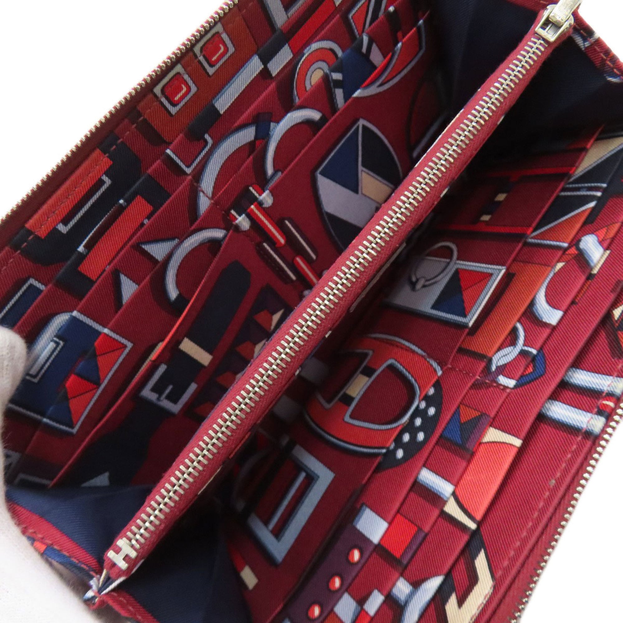 Hermès Azap Silkin Long Wallet with Silver Hardware (Coin Purse) Epson Women's HERMES