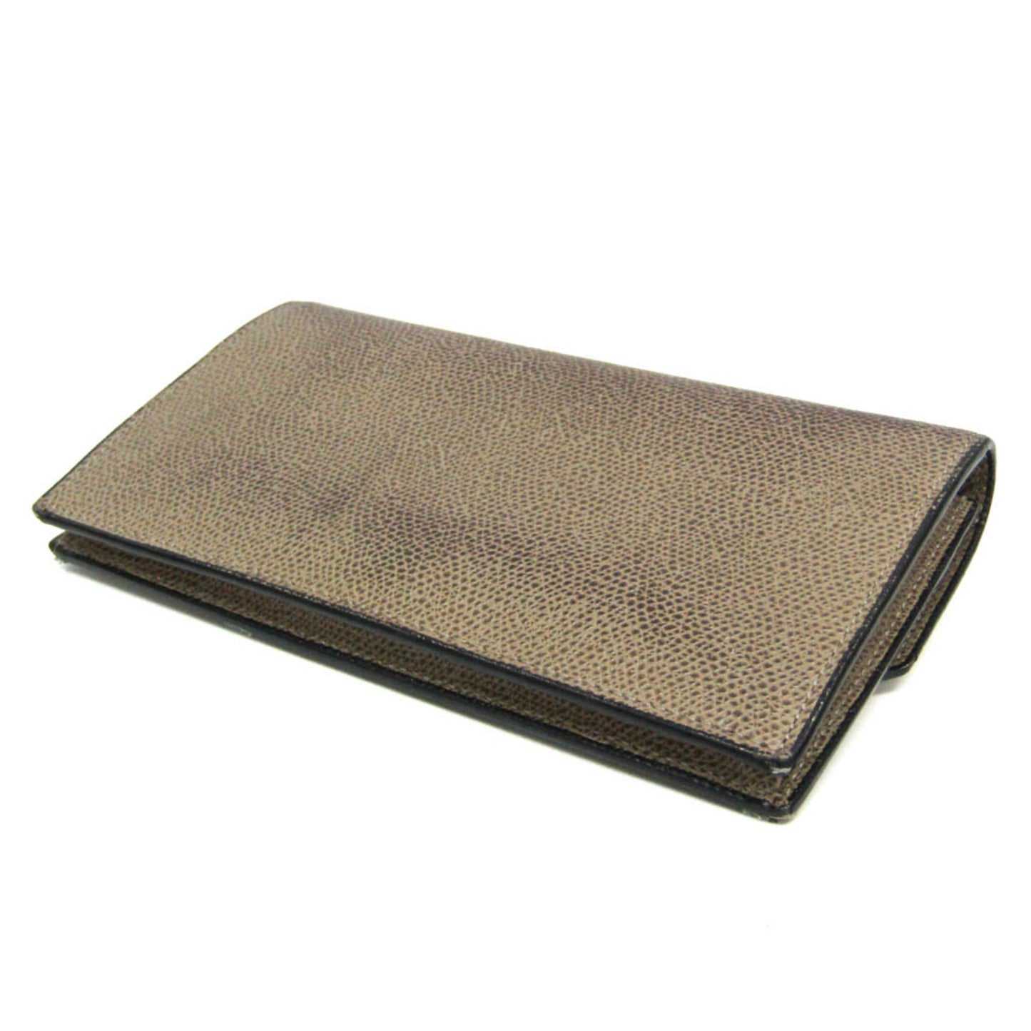 Valextra Detachable Card Case Men,Women Leather Long Wallet (bi-fold) Beige