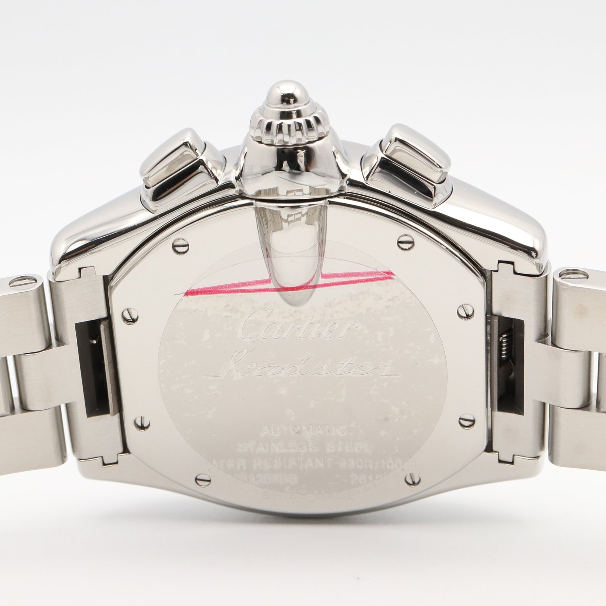Cartier Roadster Chronograph XL Watch, Stainless Steel, Men's, Black (W62020X6) — Very Good