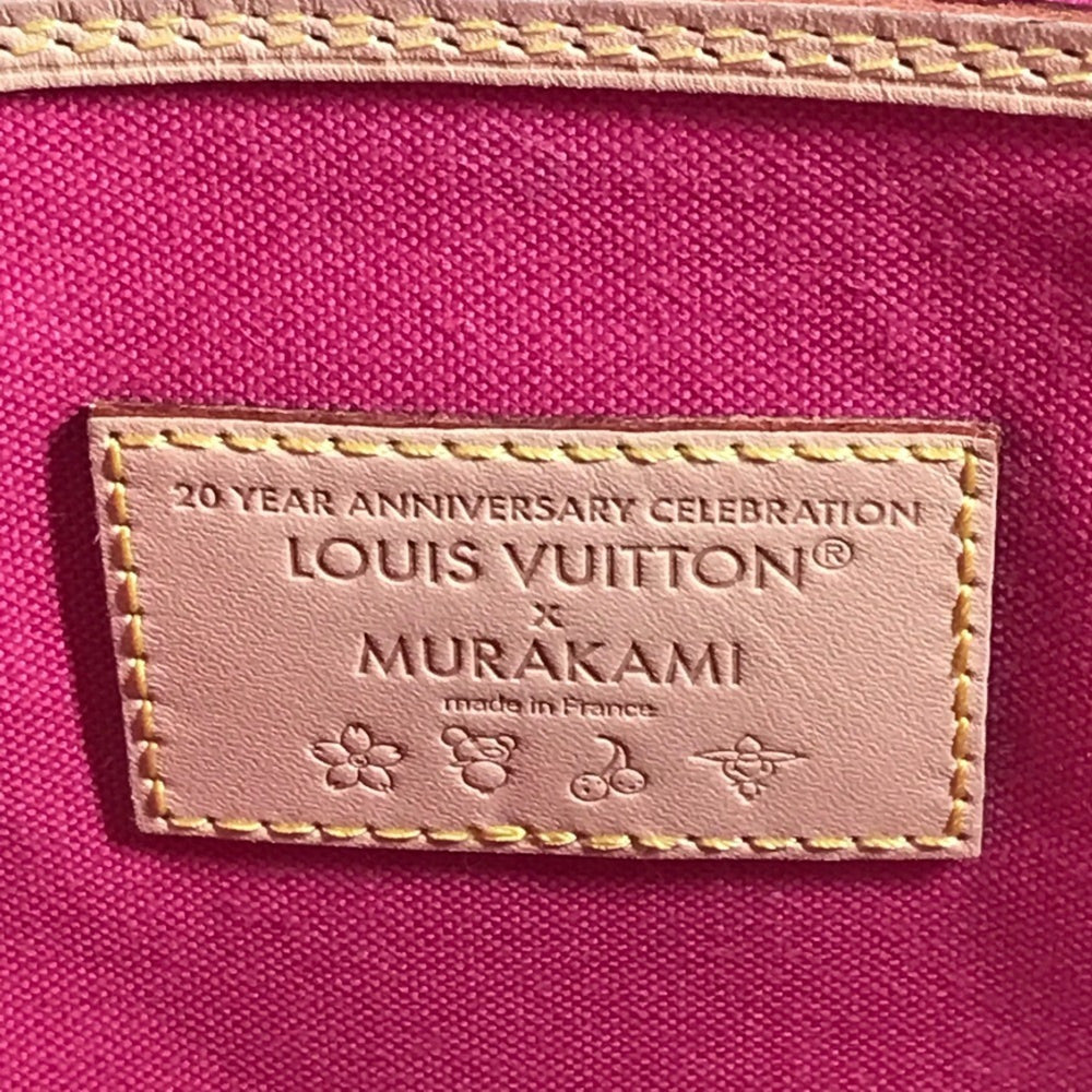 LOUIS VUITTON M13271 LV x TM Takashi Murakami Superflat Neverfull MM Bag Tote Shoulder Handbag with Pouch Monogram Canvas Men's Women's Brown — Like New