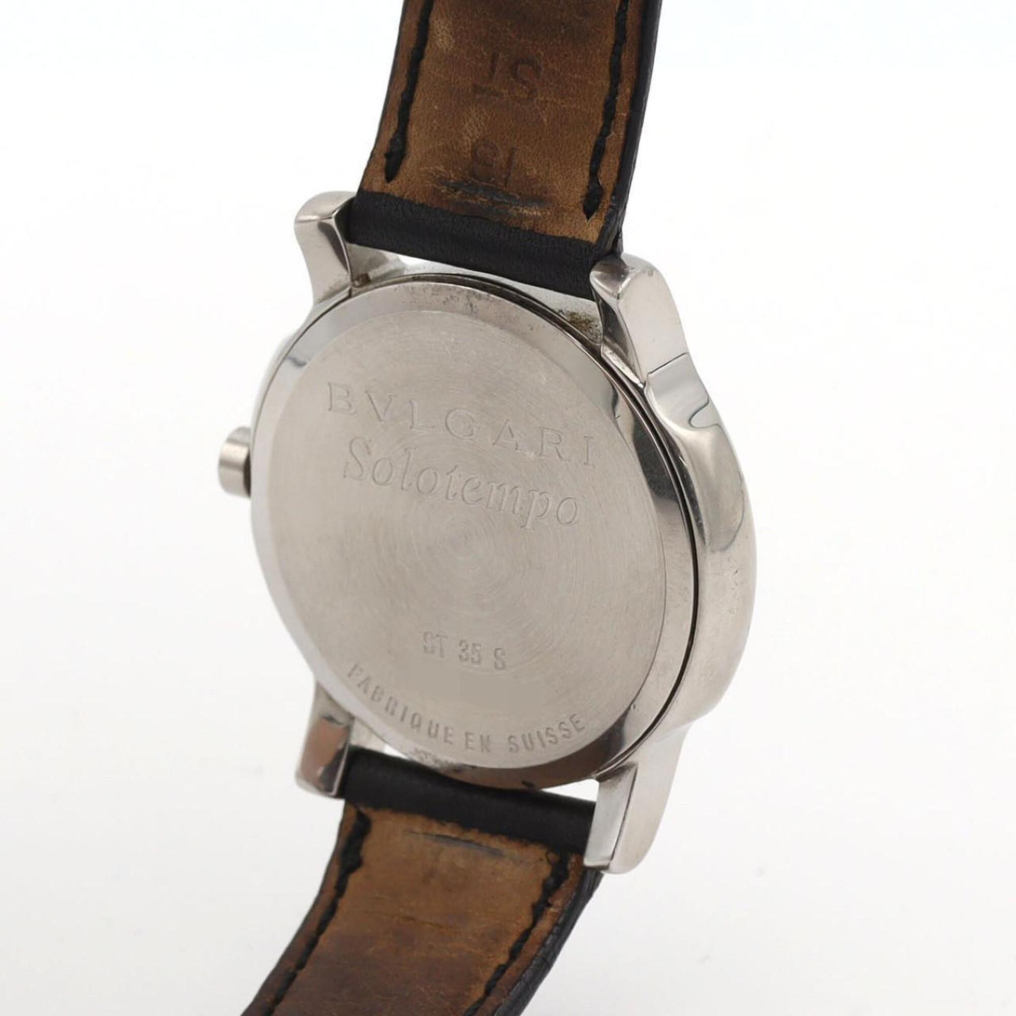 Bulgari Solotempo ST35S ST35SLD SS Quartz Watch — Good