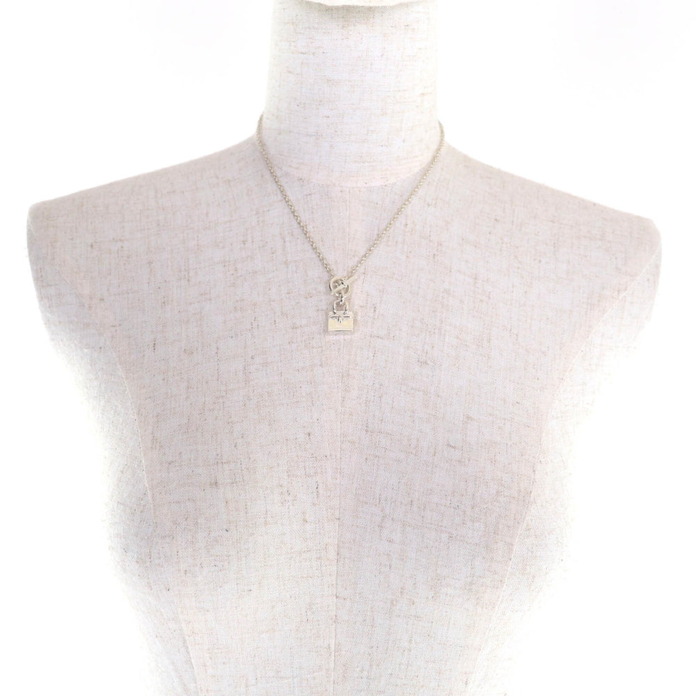 HERMES 925 Amulette Birkin Necklace Pendant Accessory, Silver, Made in Italy, Weight 10.83g, Women's — Like New