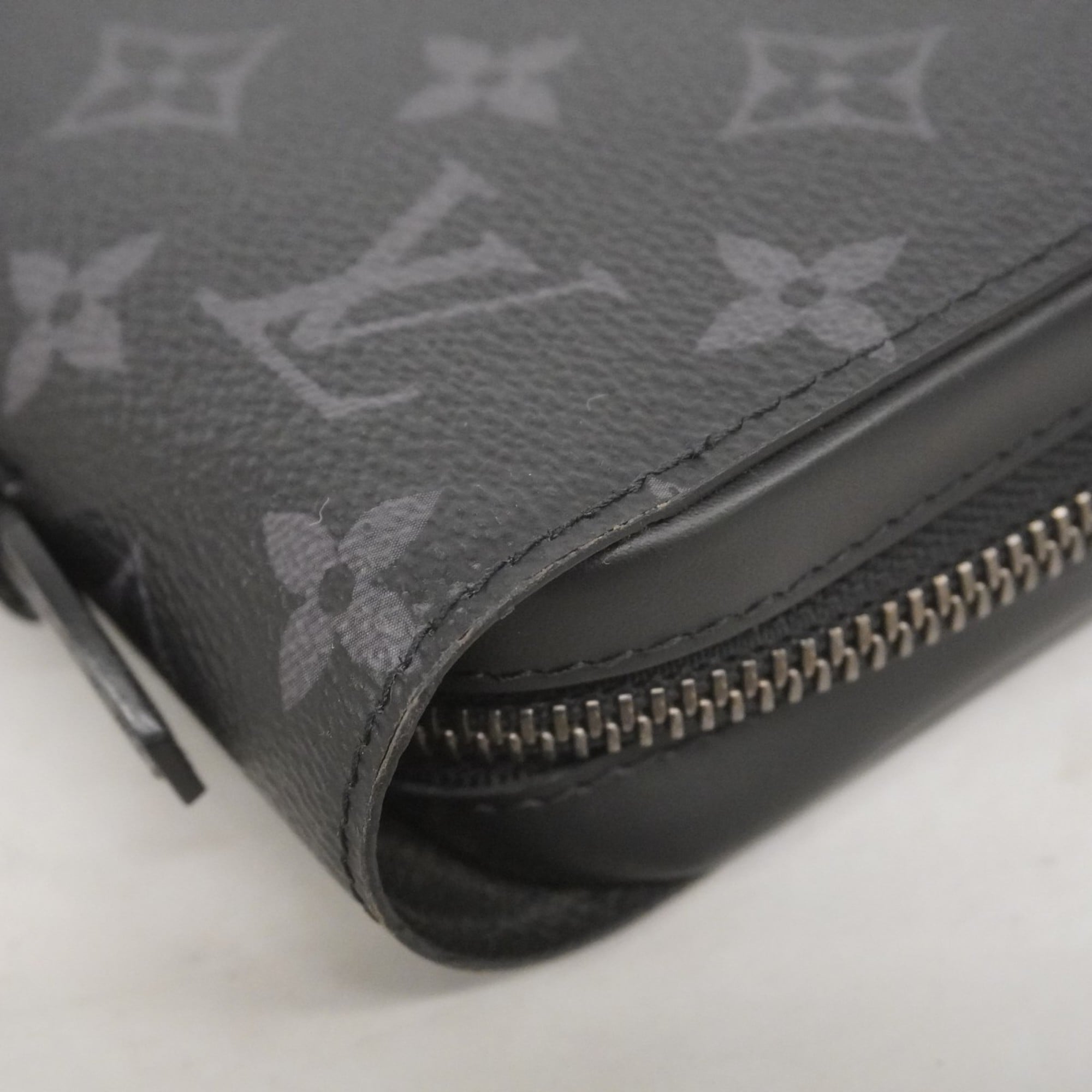 Louis Vuitton Monogram Eclipse Zippy XL Long Wallet M61698 Black Men's