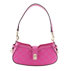 Gucci Moonside Mini Shoulder Bag 786035, GG Canvas, Pink, Zippered, Women's — Like New