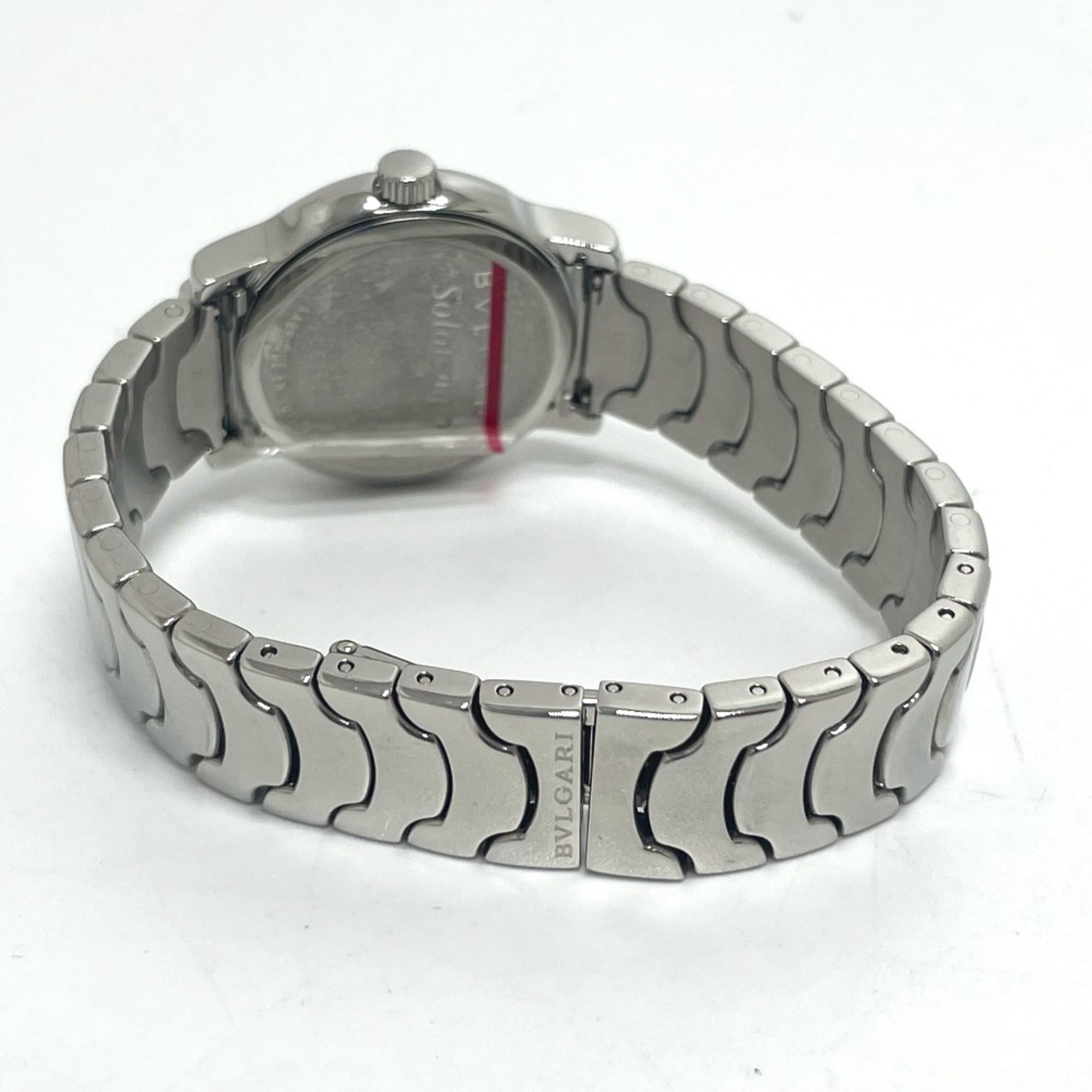 BVLGARI ST29S Solotempo Quartz Date Watch, Stainless Steel, Women's, Silver — Very Good