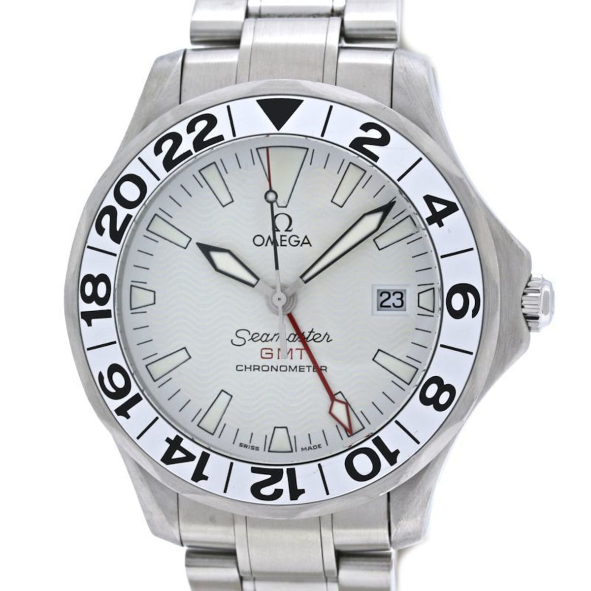 OMEGA Seamaster GMT 2538.20.00 Men's Watch, Stainless Steel, Model 40566 — Good