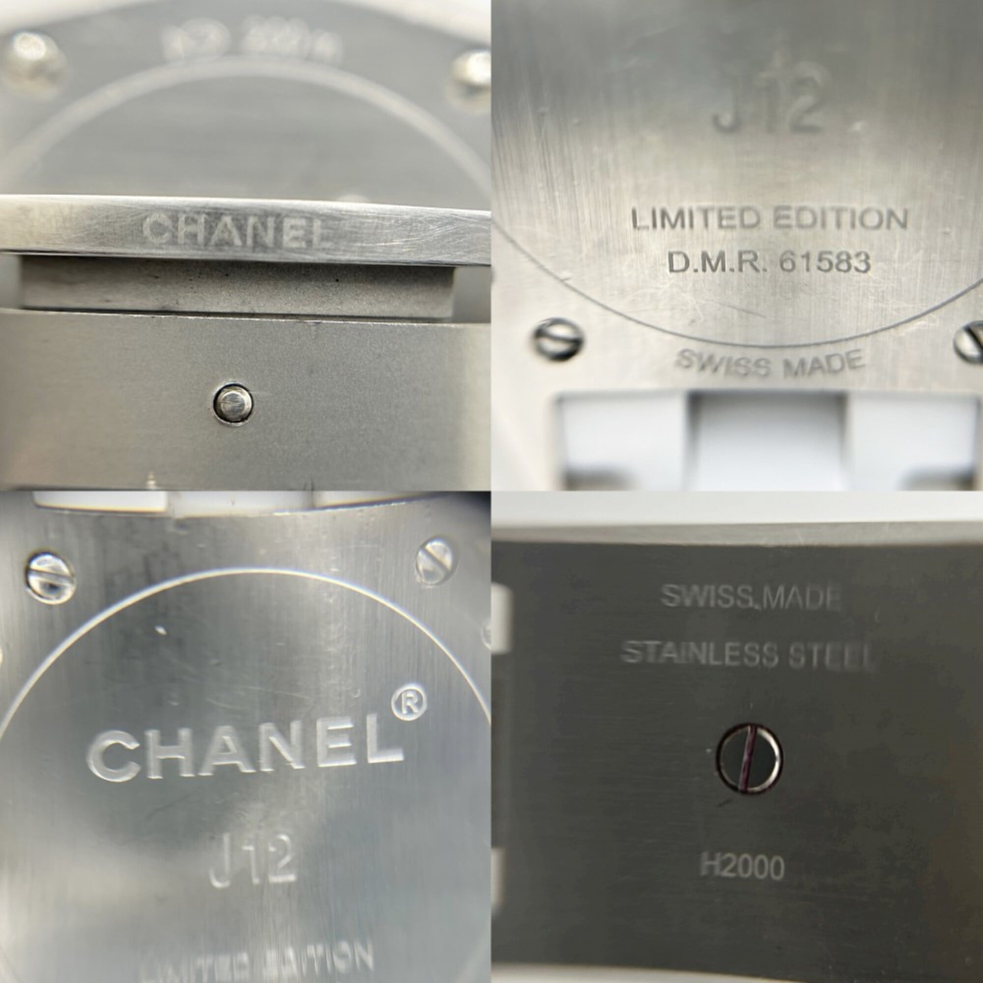 Chanel Men's J12 Mirror Watch 33mm White Dial Quartz Ceramic H4861 — Very Good