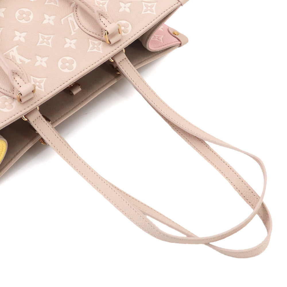 Louis Vuitton Onthego MM Monogram Empreinte 2-way Tote Shoulder Handbag Rose Beige M46128 RFID — Like New