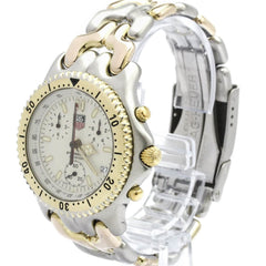 TAG Heuer Sel Chronograph Gold Plated Steel Mens Watch CG1120 Polished — Very Good