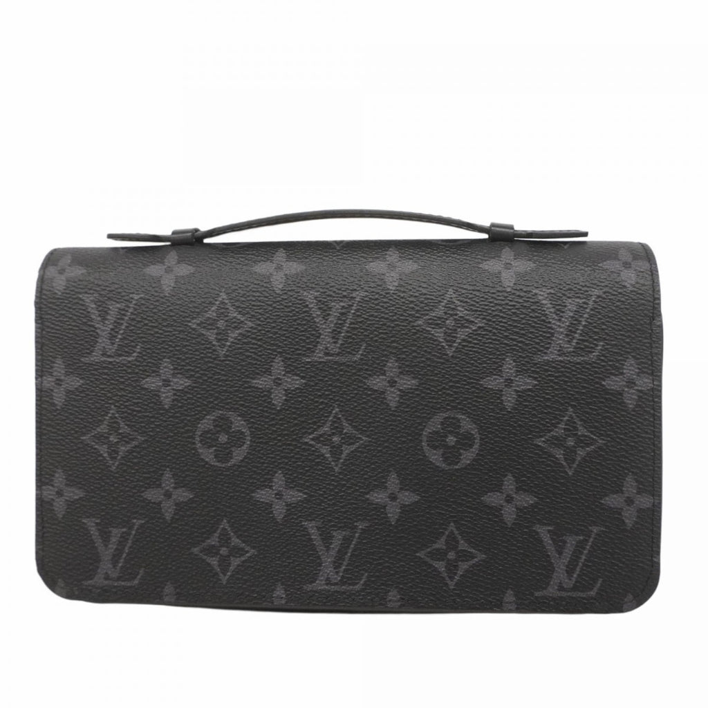 Louis Vuitton Monogram Eclipse Zippy XL Long Wallet M61698 Black Men's