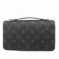 Louis Vuitton Monogram Eclipse Zippy XL Long Wallet M61698 Black Men's