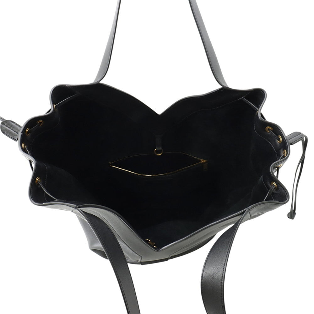 Yves Saint Laurent Saint Laurent Paris Tote Bag Y Hobo Calf Leather 833160 SAINT LAURENT PARIS Black Handbag — Like New
