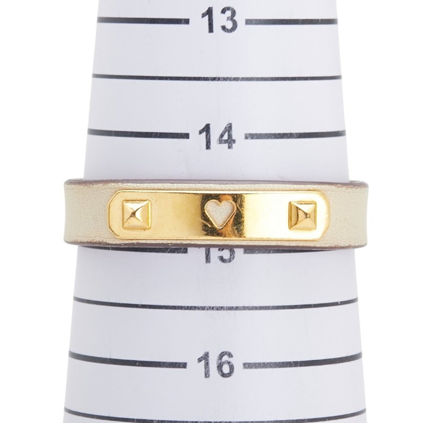 Hermes Hermès Asdecourt Bracelet in Off-White Gold with Swift Leather Plated for Women