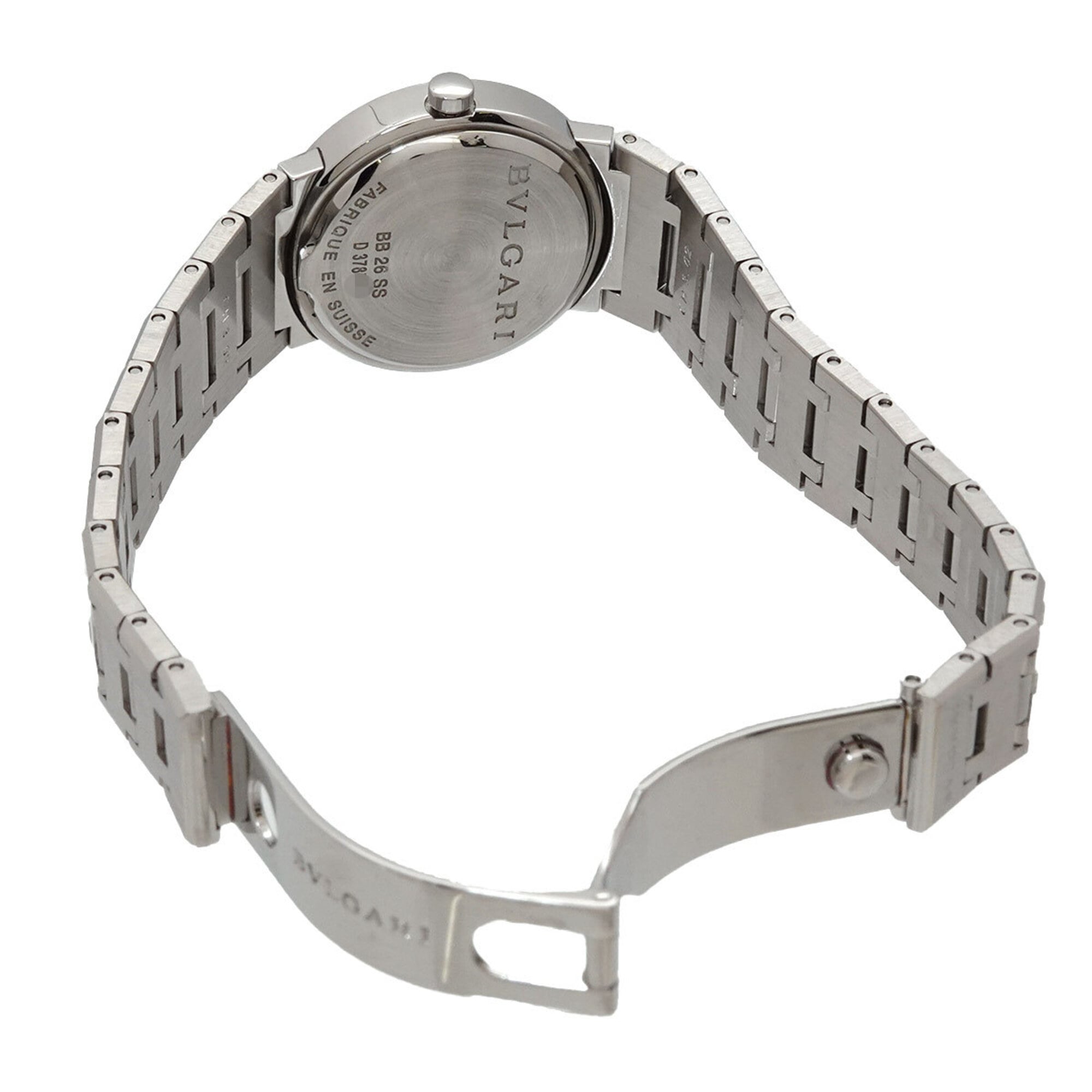 BVLGARI BB26SSD Women's Watch Date Black Quartz — Very Good