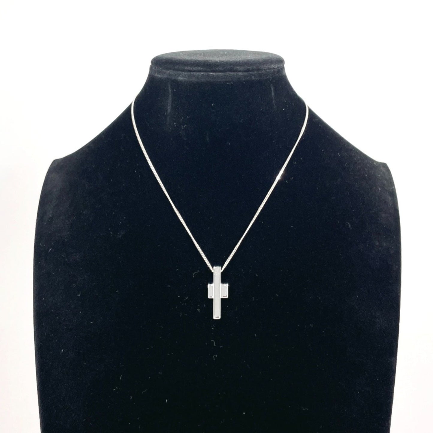 GUCCI Gucci Cross Necklace, 925 Sterling Silver, Unisex