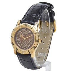 Fendi 800G Quartz Watch, Brown Dial, Leather Strap, Plated, Women's — Good