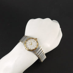 Omega Constellation 1312 30 Men's Watch, Date, Silver/YG Yellow Gold, Quartz Watch — Very Good