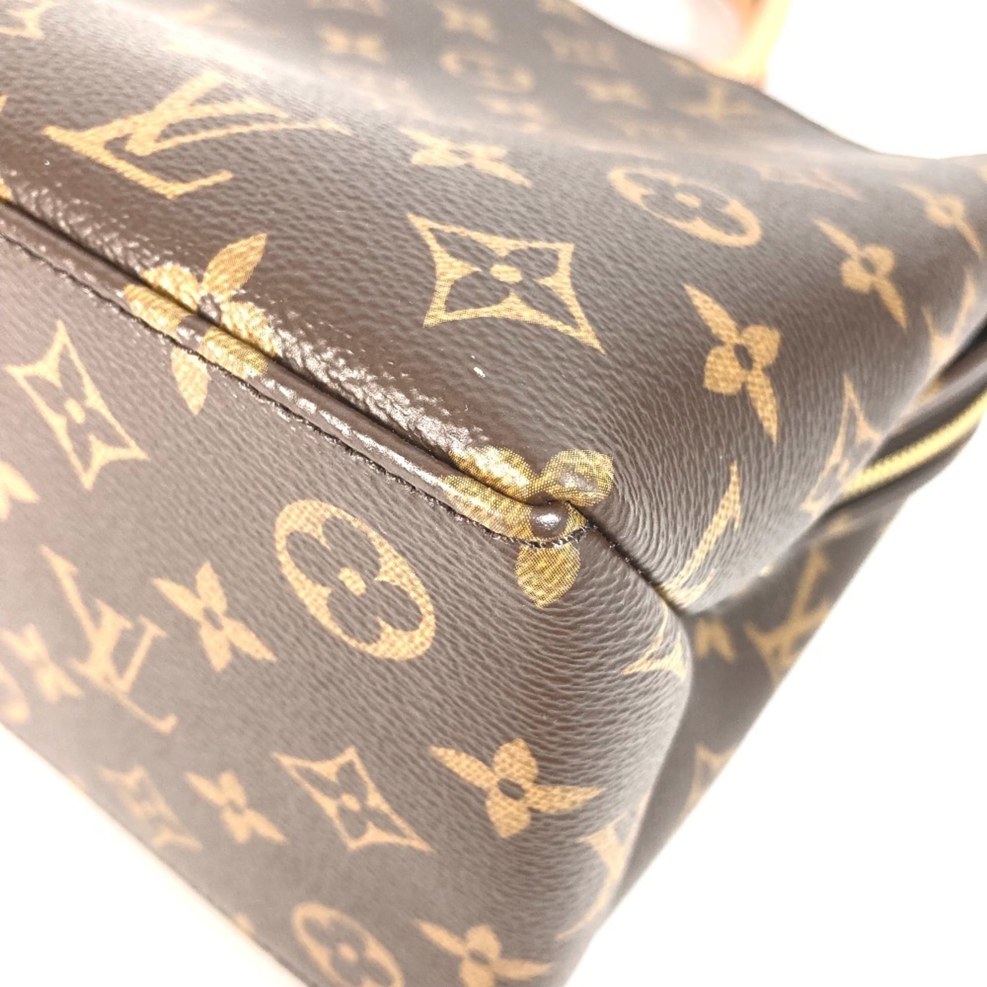 LOUIS VUITTON M45900 Monogram Petit Palais PM Bag Tote Shoulder 2WAY Handbag Canvas Women's Brown Like New — Like New