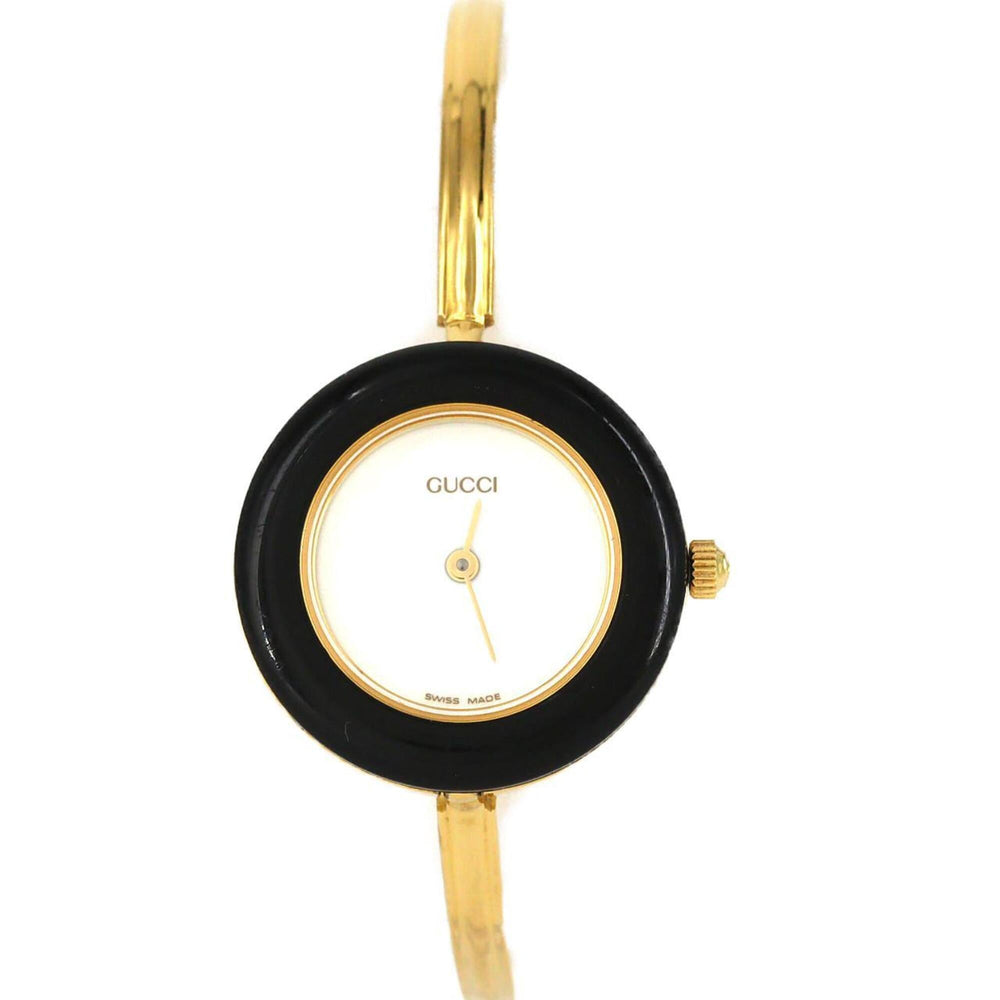 Gucci Change Ring GP Medium Size 11 12.2 Quartz Watch — Good