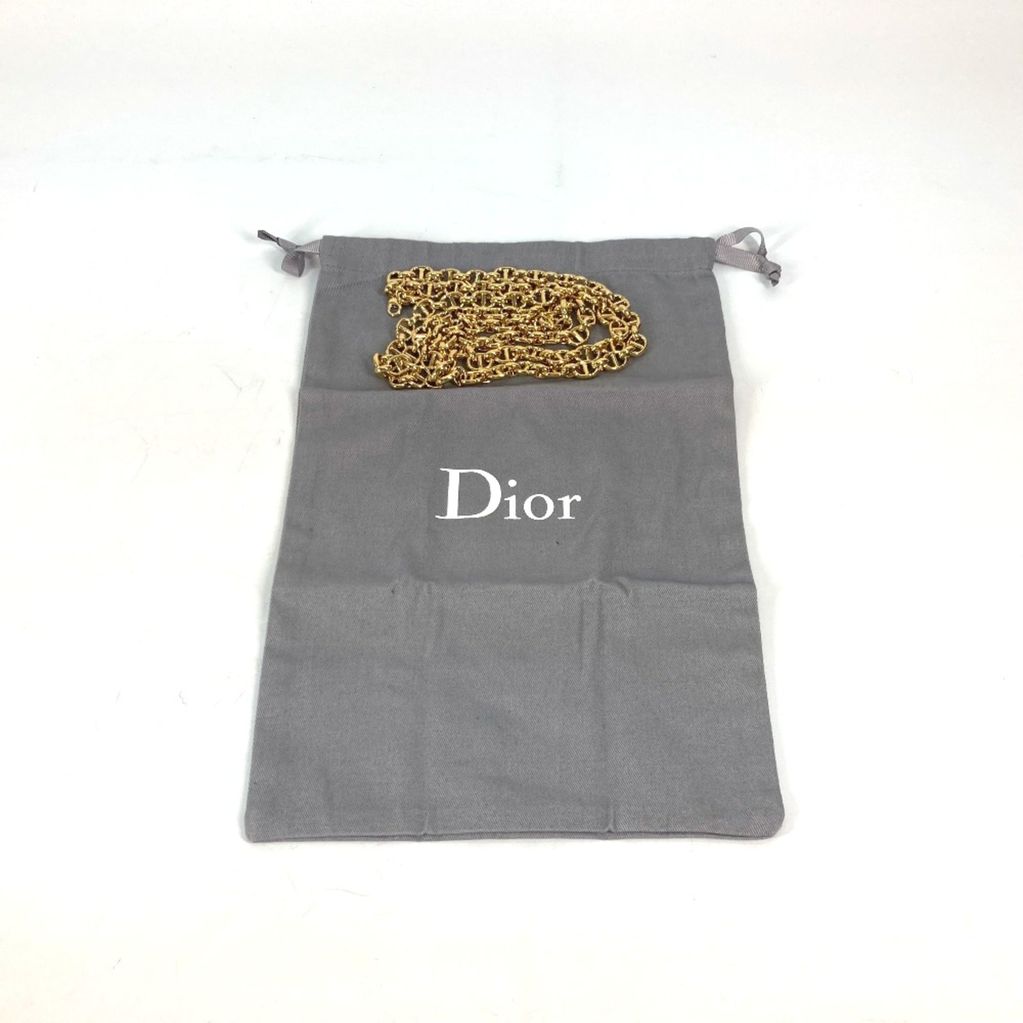 CHRISTIAN DIOR M8641UBBU Clutch Bag CD 3WAY ChainShoulder Bag Hand Bag Brown — Like New