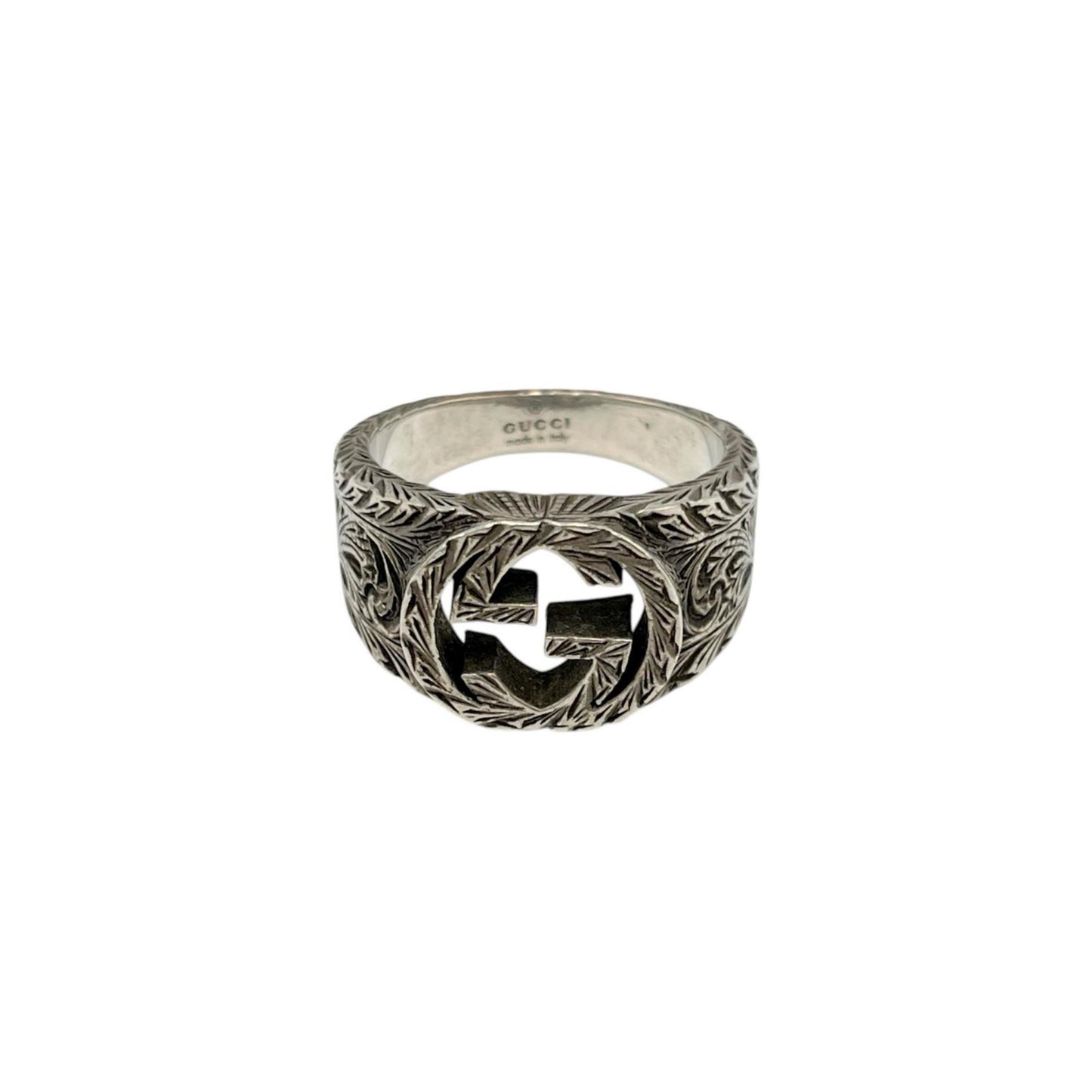 Gucci Interlocking G Ring in Sterling Silver (925) for Men
