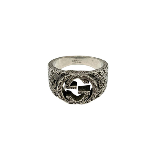 Gucci Interlocking G Ring in Sterling Silver (925) for Men