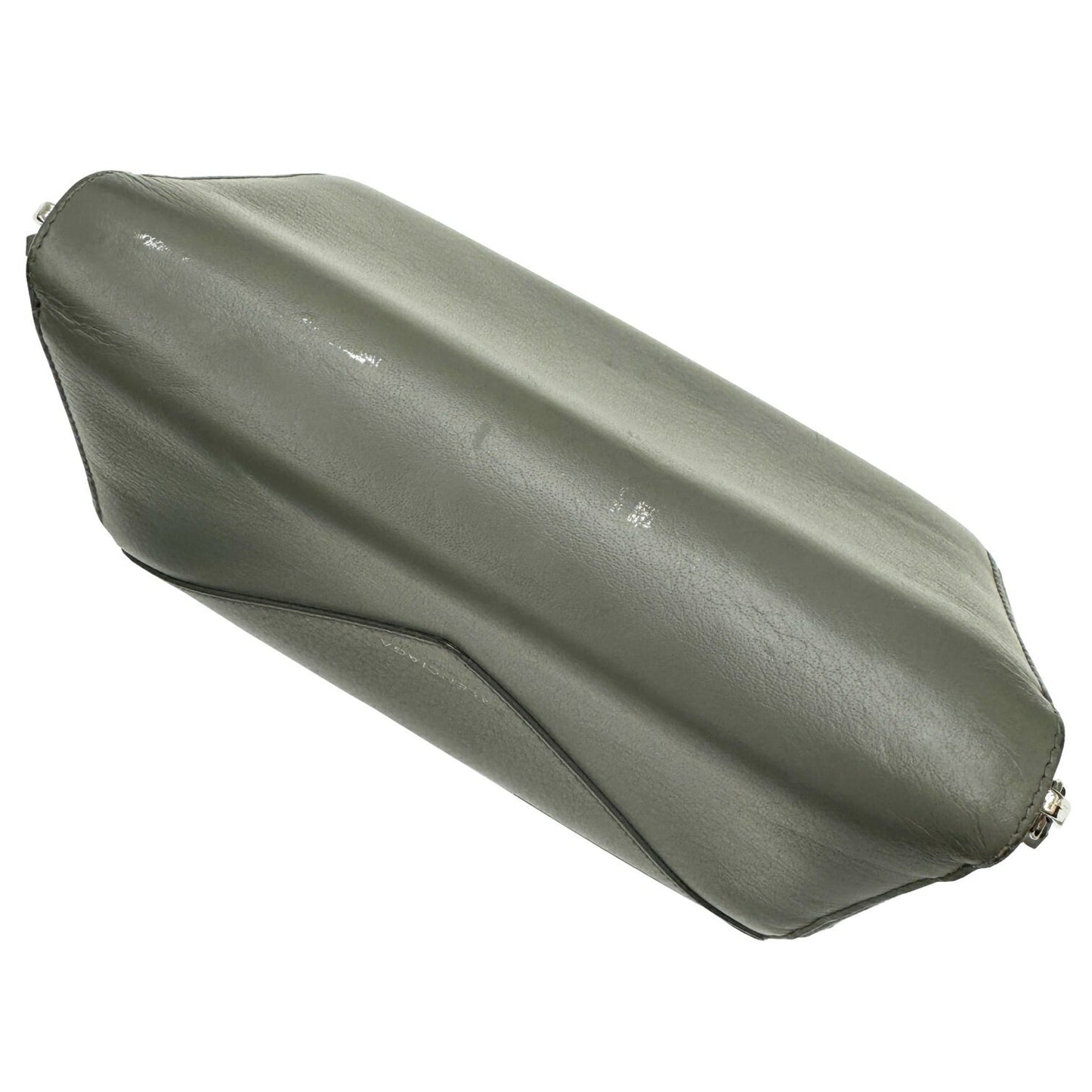 BALENCIAGA 381226 Paper Continental Wallet Round Men's Women's Long Leather Grey