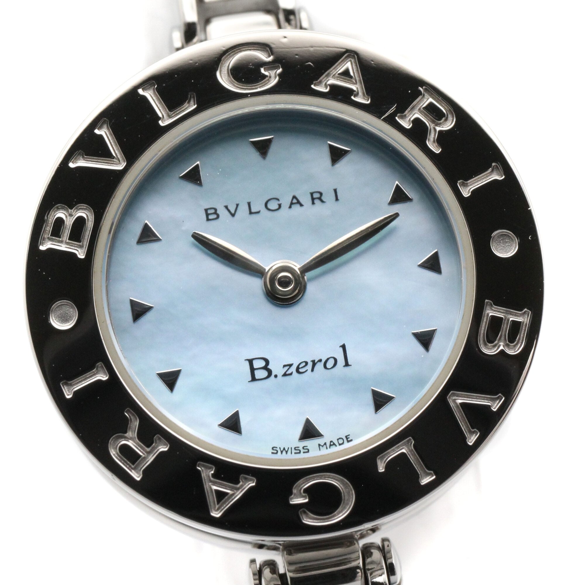 Bulgari BVLGARI B-zero1 Watch, Stainless Steel, Women's, Blue Tone, Shell, BZ22S — Very Good
