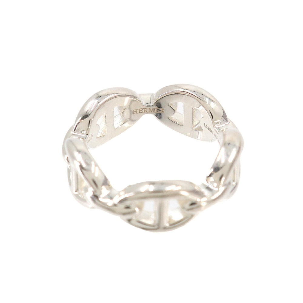 Hermes Chaine d'Ancre Enchainée PM #50 Ring, SV 925 Silver Ring — Like New