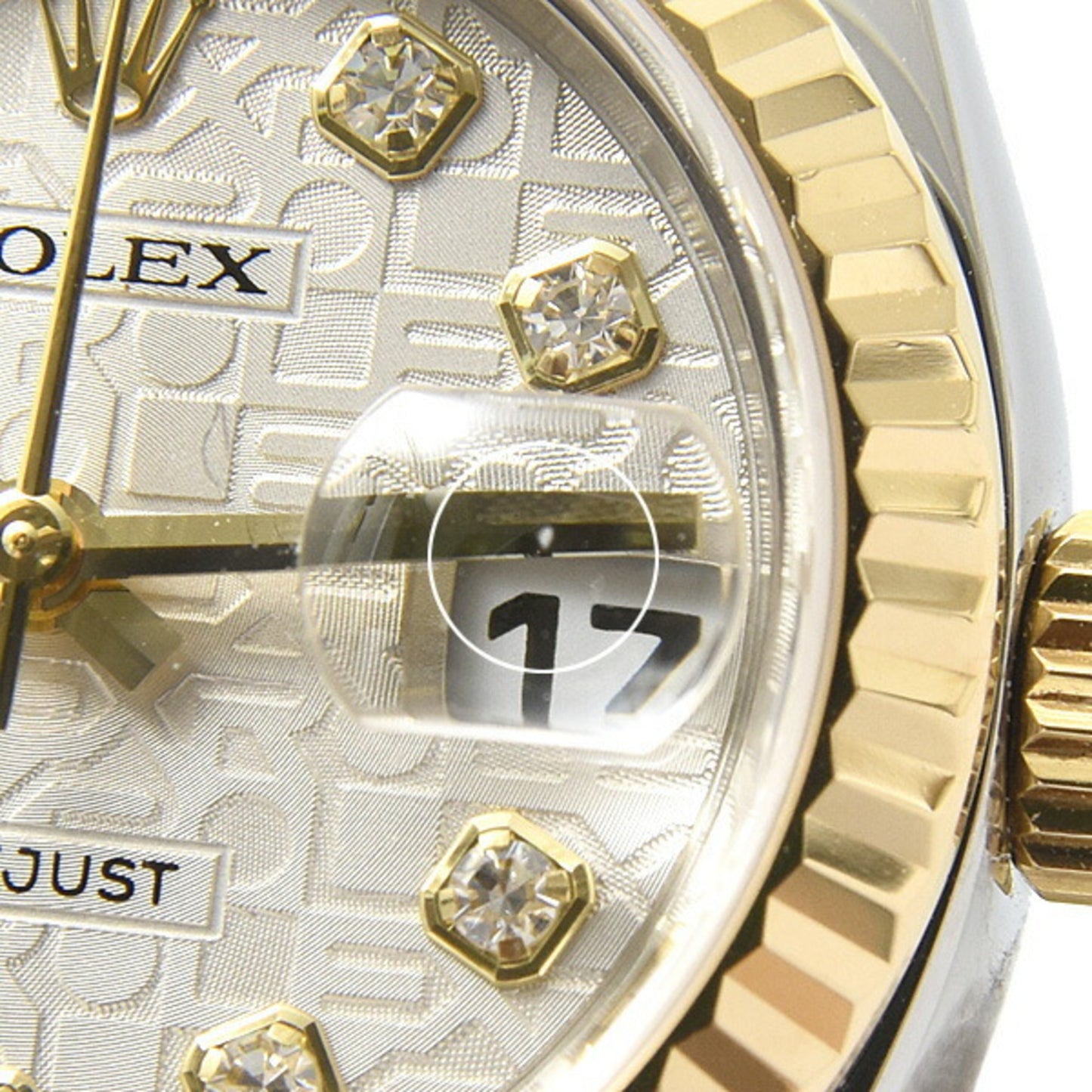 Rolex Watch Ladies Datejust Automatic Computer Silver Dial ROLEX SS×750YG 179173G