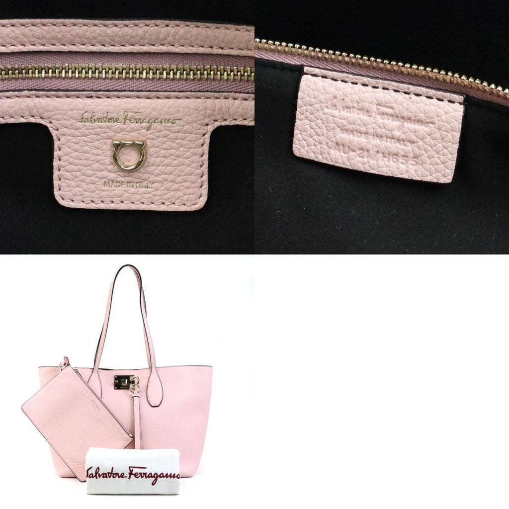 Salvatore Ferragamo shoulder bag Gancini leather pink ladies h30257g