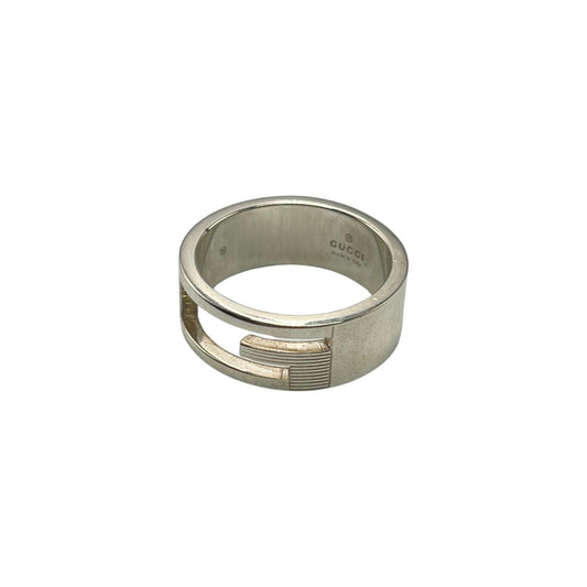 Gucci Branded G Ring, 925 Sterling Silver, Men's