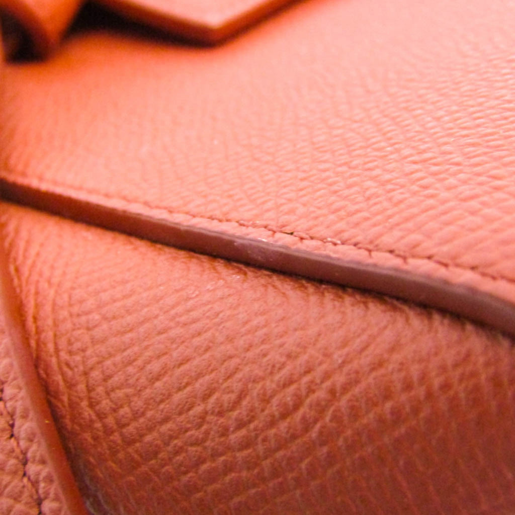 Celine Belt Bag Nano Women's Leather Handbag,Shoulder Bag Red Brown