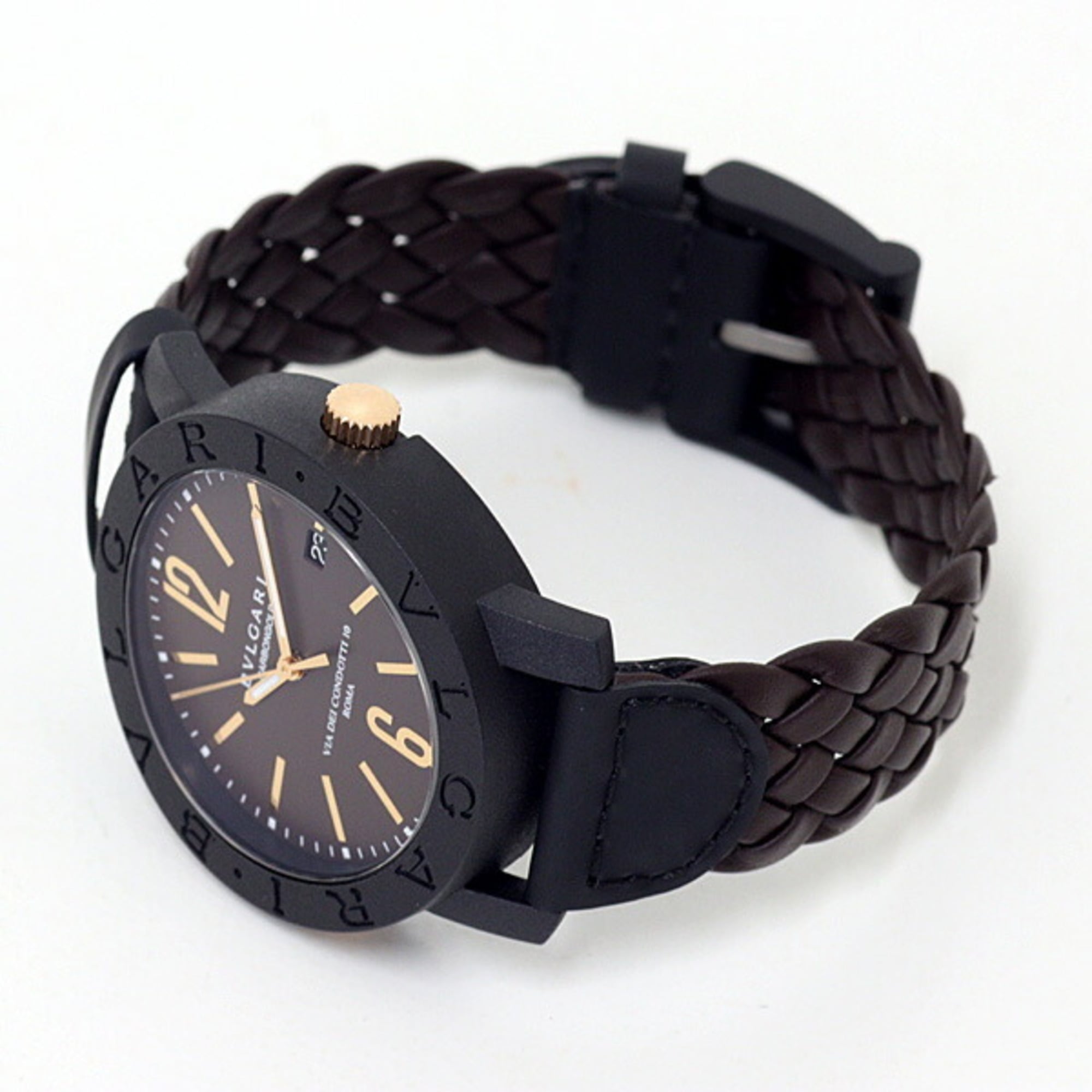 Bulgari BVLGARI Men's Watch BBP40C11CGLD Automatic BB40CL — Very Good