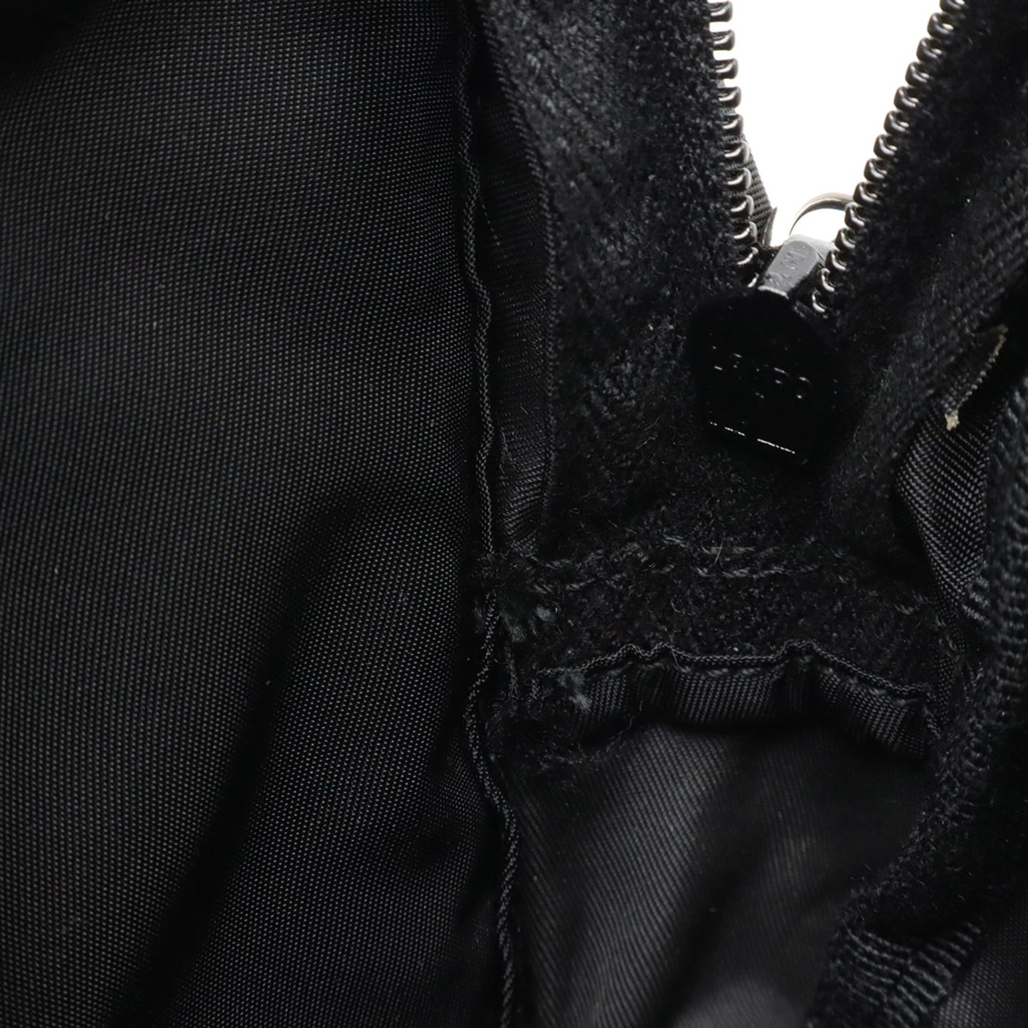 PRADA Triangle Waist Pouch Bag, Body Nylon, Black, 2VL001