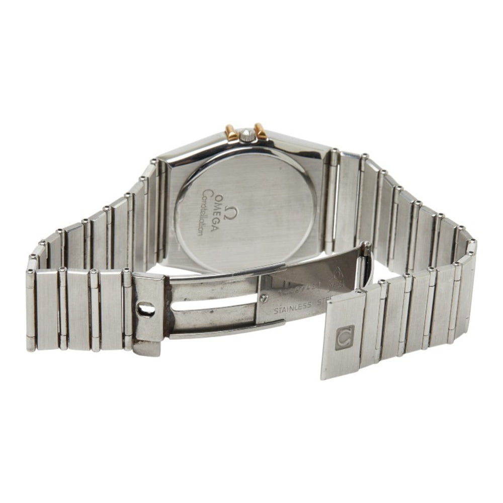 Omega Constellation Day-Date Watch 396.1070 Quartz Gold Dial Stainless Steel Solid Men's OMEGA — Good