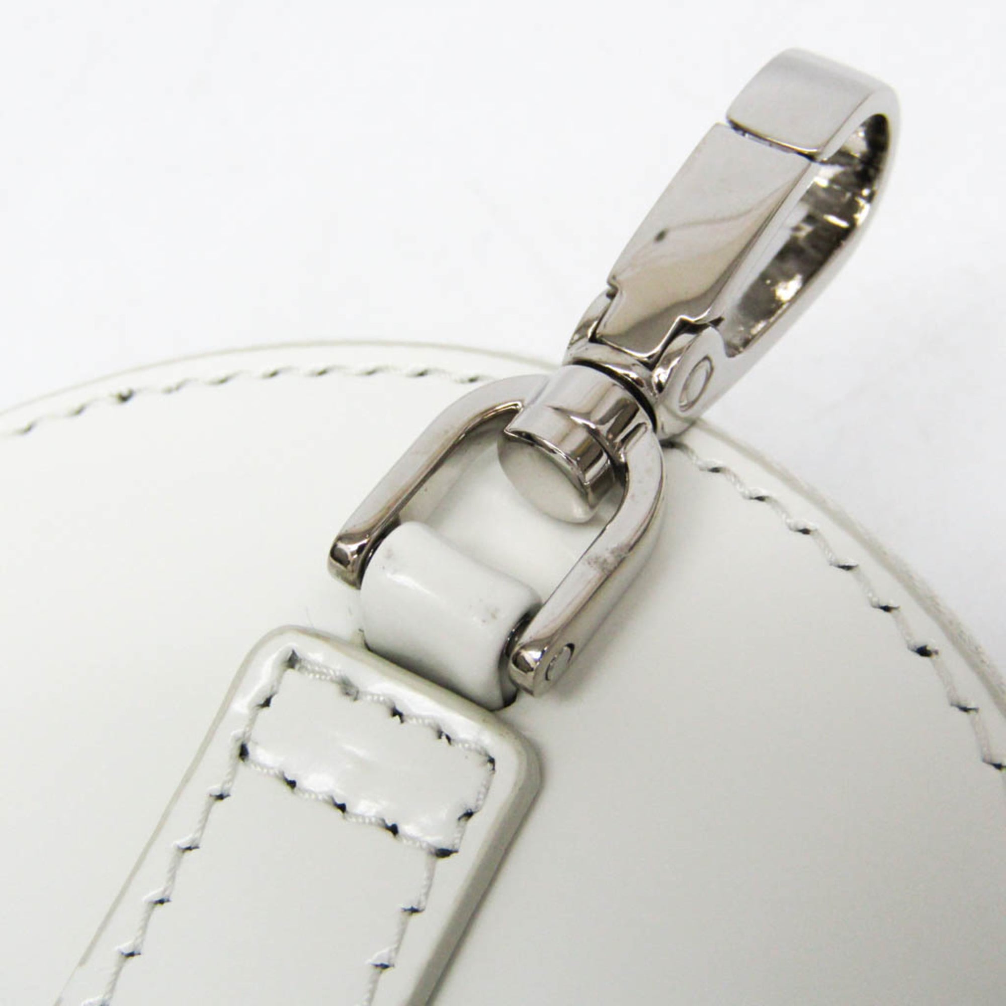 Prada SPAZZOLATO 1TL431 Women,Men  Enamel Leather Coin Purse/coin Case White