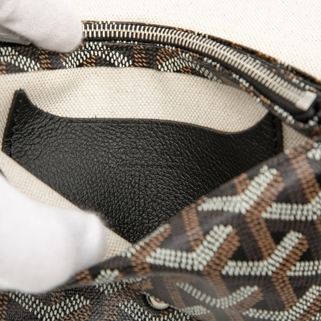 Goyard Plumet Shoulder Bag Pouch Wallet Black Multicolor Leather Women's GOYARD